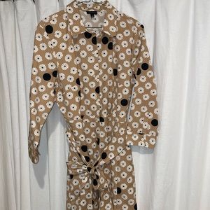 talbots long sleeve floral dress